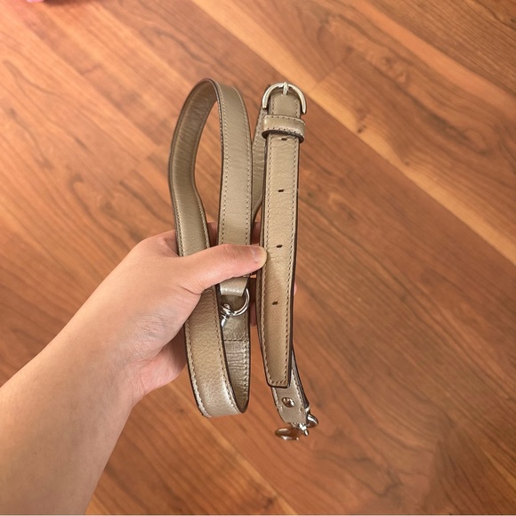 Coach Taylor Flap Adjustable Shoulder Crossbody Bag in Champagne - Picture 8 of 9